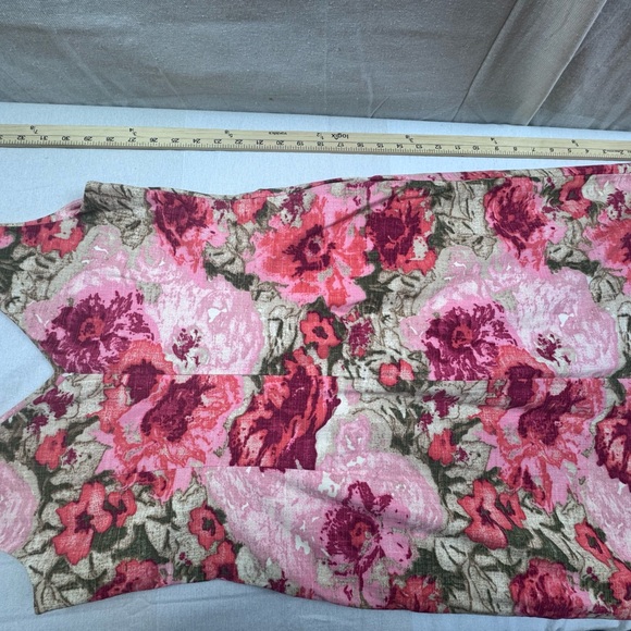 Floral sleeveless Lined Cotton sheath dress - Picture 3 of 11